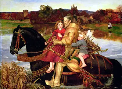 A Dream of the Past: Sir Isumbras at the Ford John Everett Millais